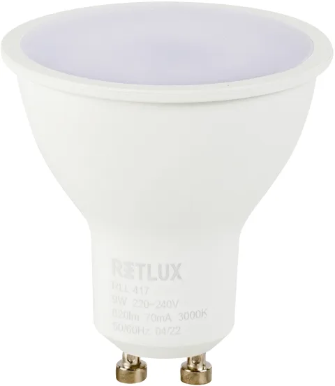 Retlux RLL 417 LED žárovka GU10 WW 9W