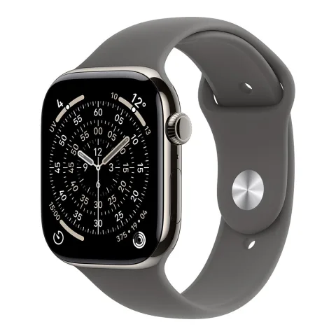 Apple Watch Series 11 GPS + Cellular - Titane Naturel - Bracelet