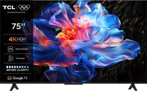 TCL V6C 75V6C TV 190.5 cm (75") 4K Ultra HD Smart TV Wi-Fi Metallic 330 cd/m²