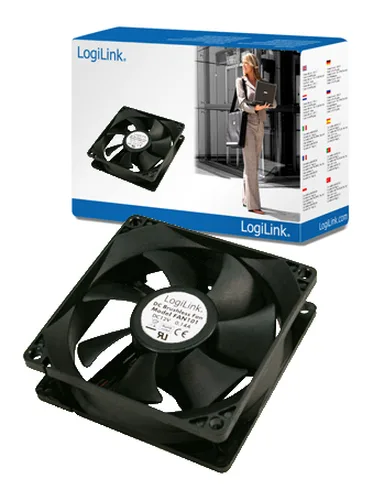 LogiLink PC case cooler Computer case Fan Black