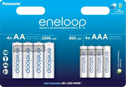 Panasonic-Eneloop HR6 2000mAh + HR03 800mAh 8BP