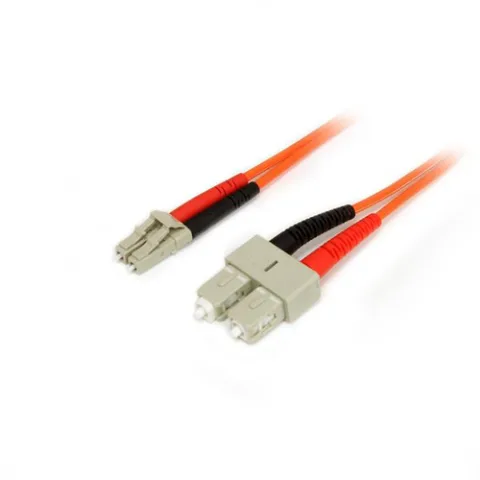 2m Fiber Optic Cable - Multimode Duplex 50/125 - LSZH Fiber Jumper Cord - LC/SC