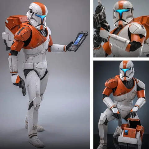 Star Wars The Clone Wars Clone Commando Boss Hot Toys TMS151 1/6 Figur