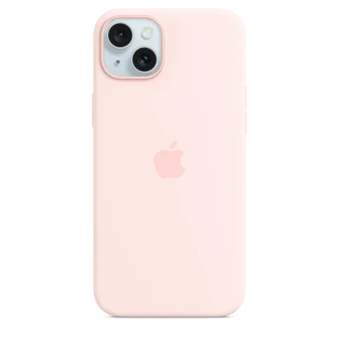 Apple Funda de Silicona MagSafe para iPhone 15 Plus Rosa Claro