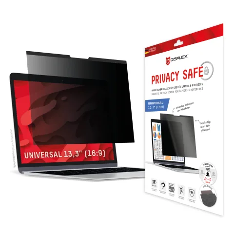 PRIVACY SAFE magnetic 2-way privacy filter for Laptop/ Notebook 13,3'' (16:9)
