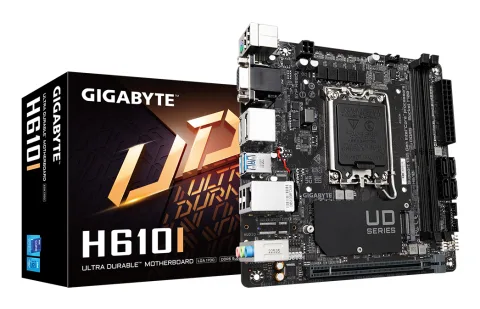 GIGABYTE H610I Motherboard - Supports Intel Core 14th CPUs, 4+1+1 Hybrid