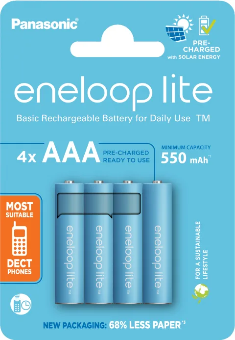 Panasonic-Eneloop HR03 AAA 4LCCE/4BE LITE N
