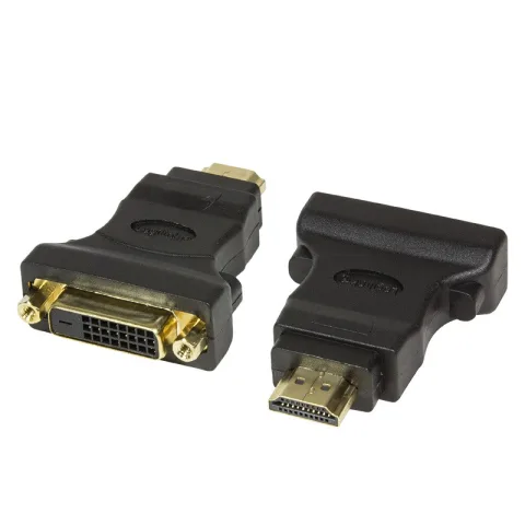 LogiLink HDMI to DVI Adapter HDMI 19-pin female DVI-D (24+1) male Black