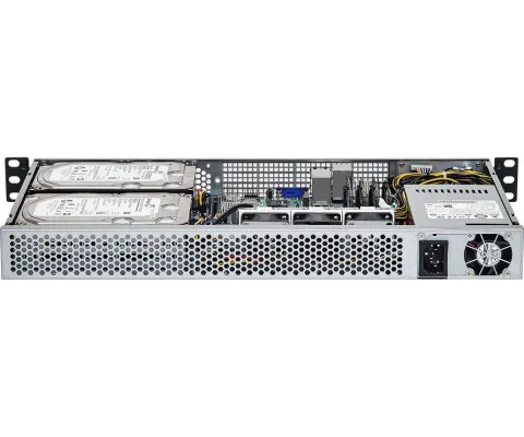 ASRock 1U2-X570/2T, Rack 1U, UP, AMD Ryzen, 2xLFF, 2x10GbE, Fixed PSU, IPMI