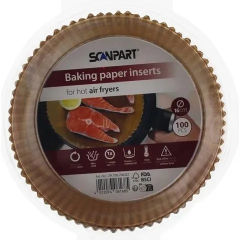 Scanpart Pečicí papír průměr 16 cm 100 ks