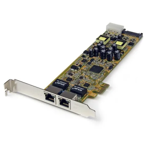 Dual Port PCI Express Gigabit Ethernet PCIe Network Card Adapter - PoE/PSE - TAA