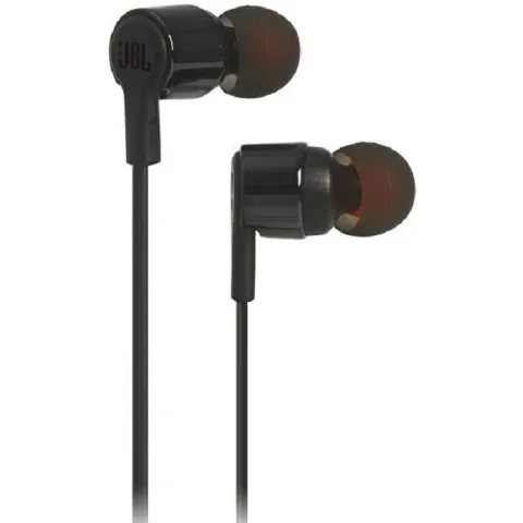 Slušalice JBL Tune 210, žičane, mikrofon, in-ear, crne, JBLT210BLK