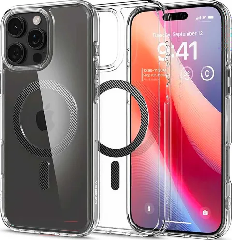 Spigen Ultra Hybrid Magcase iPhone 16 Pro Max Carbon