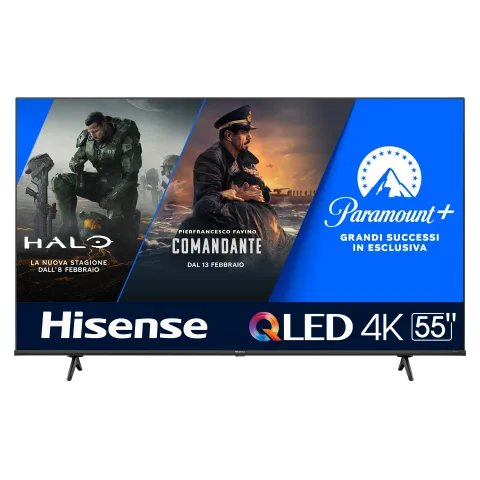 Hisense 55E7KQ 139.7 cm (55") 4K Ultra HD Smart TV Wi-Fi Black 275 cd/m²