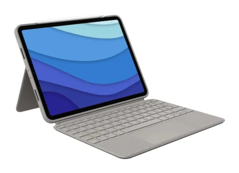 Logitech Combo Touch QWERTY Angličtina (UK) mezinárodní Smart Connector Písková