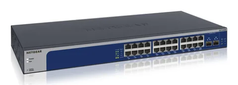 NETGEAR XS724EM Managed L2 10G Ethernet (100/1000/10000) 1U Blue, Grey