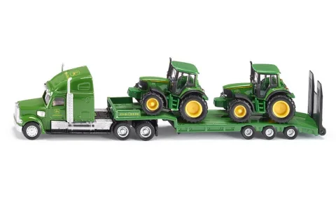 Low Loader with John Deere tractors