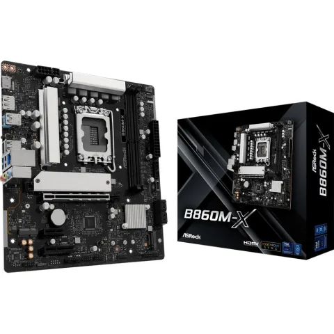Mainboard, ASROCK, Intel B860 Express, LGA1851, Micro-ATX