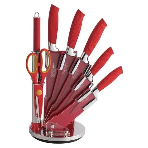 Exclusive Deal ? ROYALTYLINE RED8W 7pc Set Stainless-Steel Kitchen knife