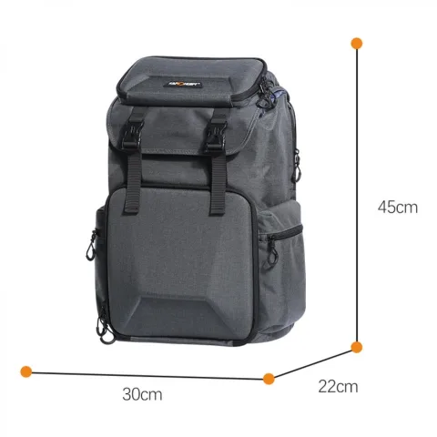 K&F Concept professzionális kamera hátizsák, laptop zsebbel, szürke
