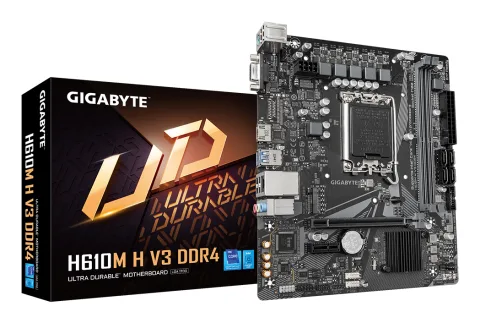 GIGABYTE H610M H V3 DDR4 Motherboard - Supports Intel Core 14th CPUs