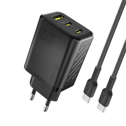 Univerzalni punjaÄ Dudao A29C GaN 65W + USB C kabel, crni