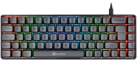 Teclado Mecânico GAMIAC TKL RGB69G SF Kailh Red Preto/Cinzento (PT)