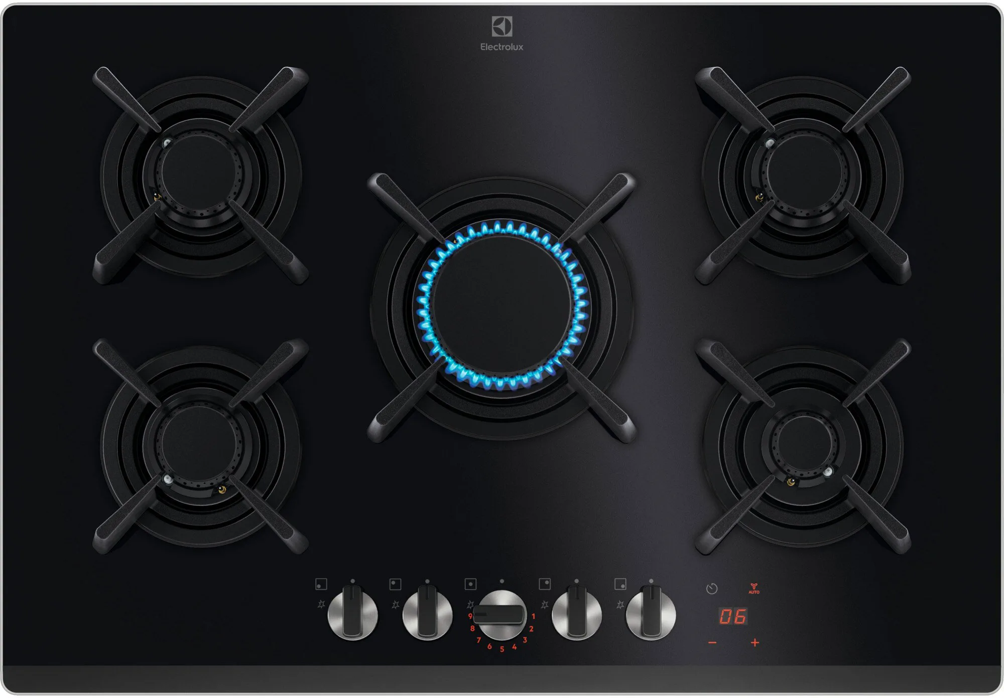 Electrolux KGG753753K Black Built-in 75 cm Gas 5 zone(s)