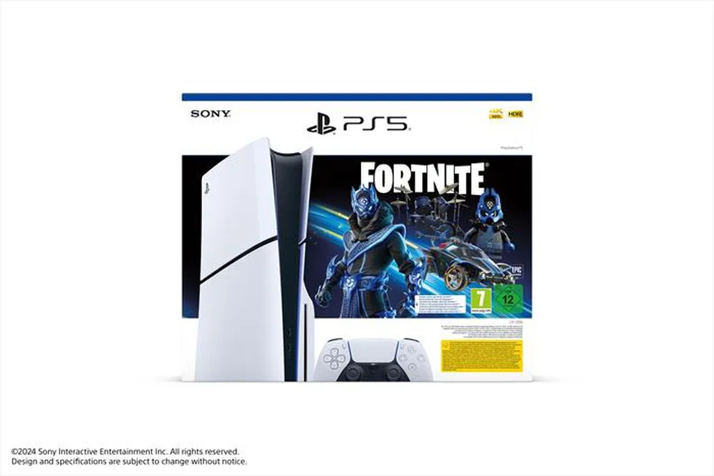 SONY COMPUTER - BUNDLE CONSOLE PS5 - COBALT STAR DI FORTNITE-white