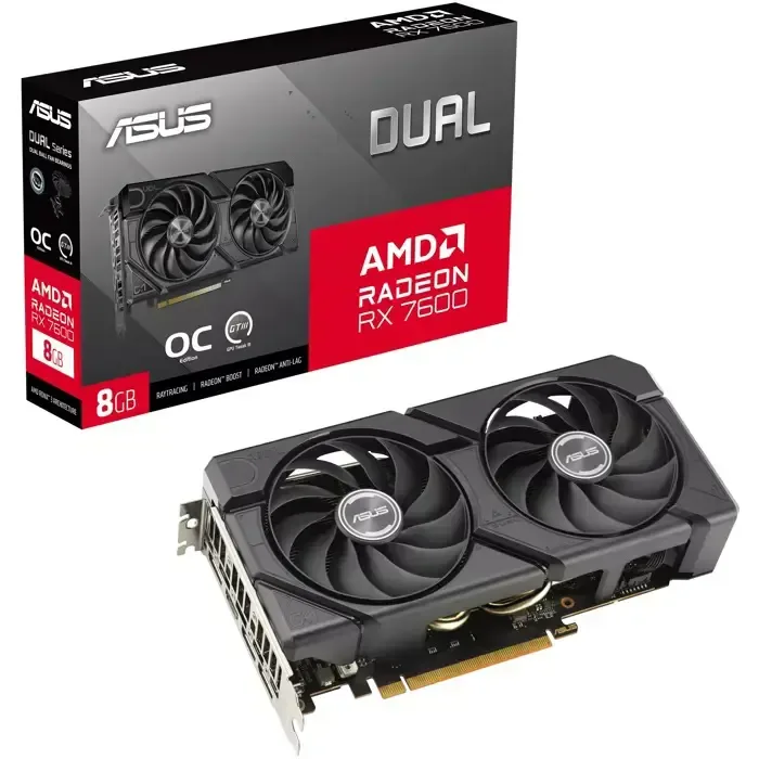 Grafička Asus AMD Radeon RX7600 Dual EVO OC, 8GB GDDR6