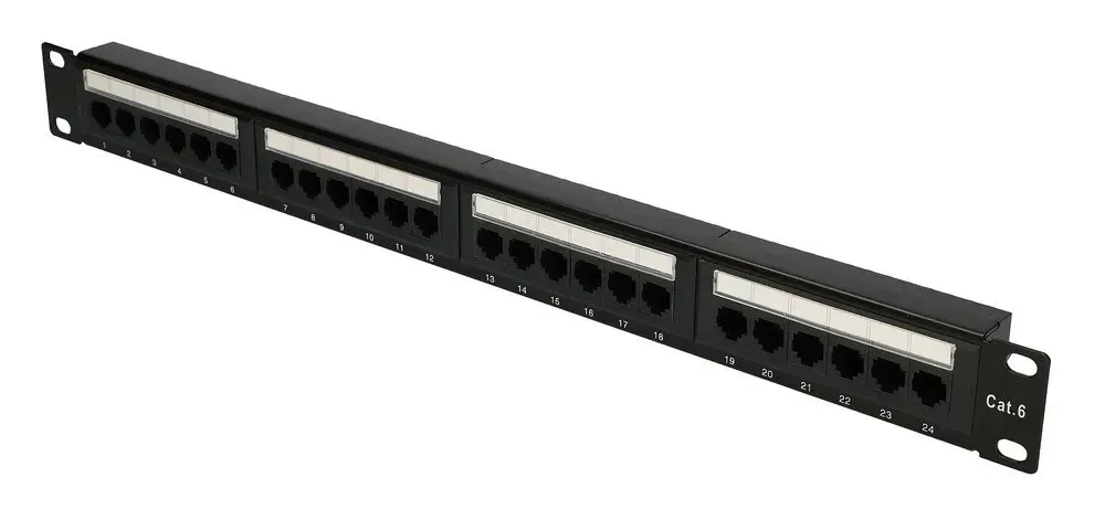 Extralink CAT6 UTP V2 | Panou de patch | 24 porturi