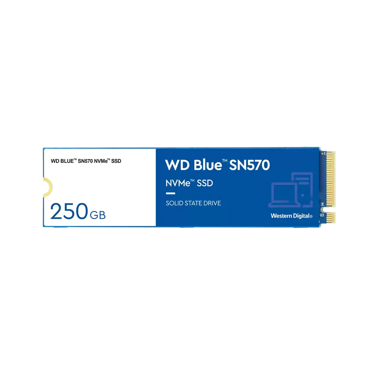 WD Blue SN570 250GB PCIe 3.0, M.2 2280, SSD (WDS250G3B0C)
