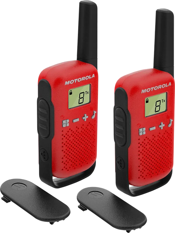 Motorola TALKABOUT T42 two-way radio 16 channels Black, Red