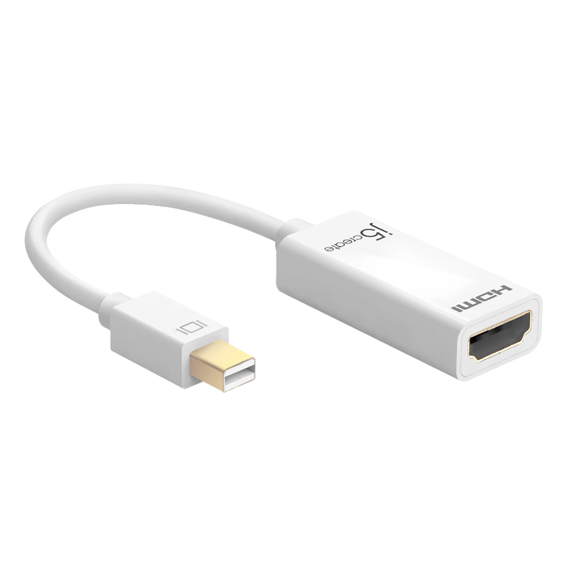 JDA159 mini DisplayPort to 4K HDMI Adapter, White