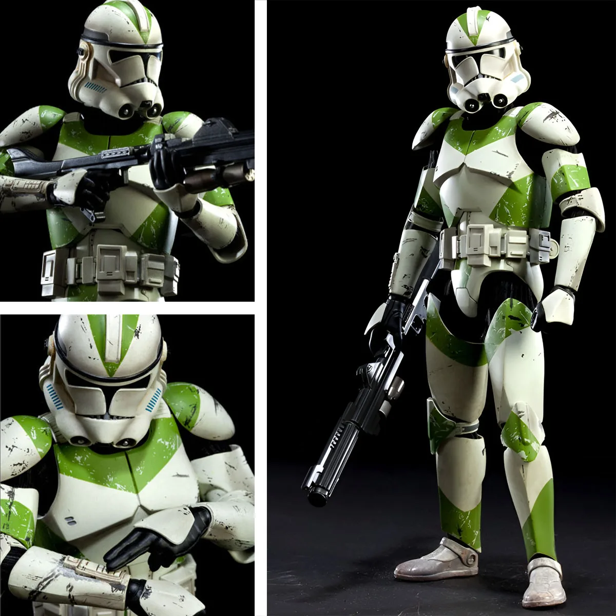 Star Wars The Clone Wars 442nd Siege Battalion Clone Trooper Sideshow 100023 1/6 Figur