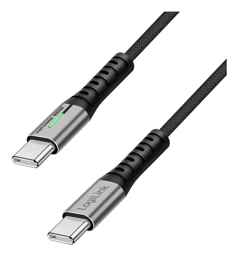 LogiLink CU0434 USB cable USB 3.2 Gen 2x2 2 m USB C 20 Gbit/s 100 W Black