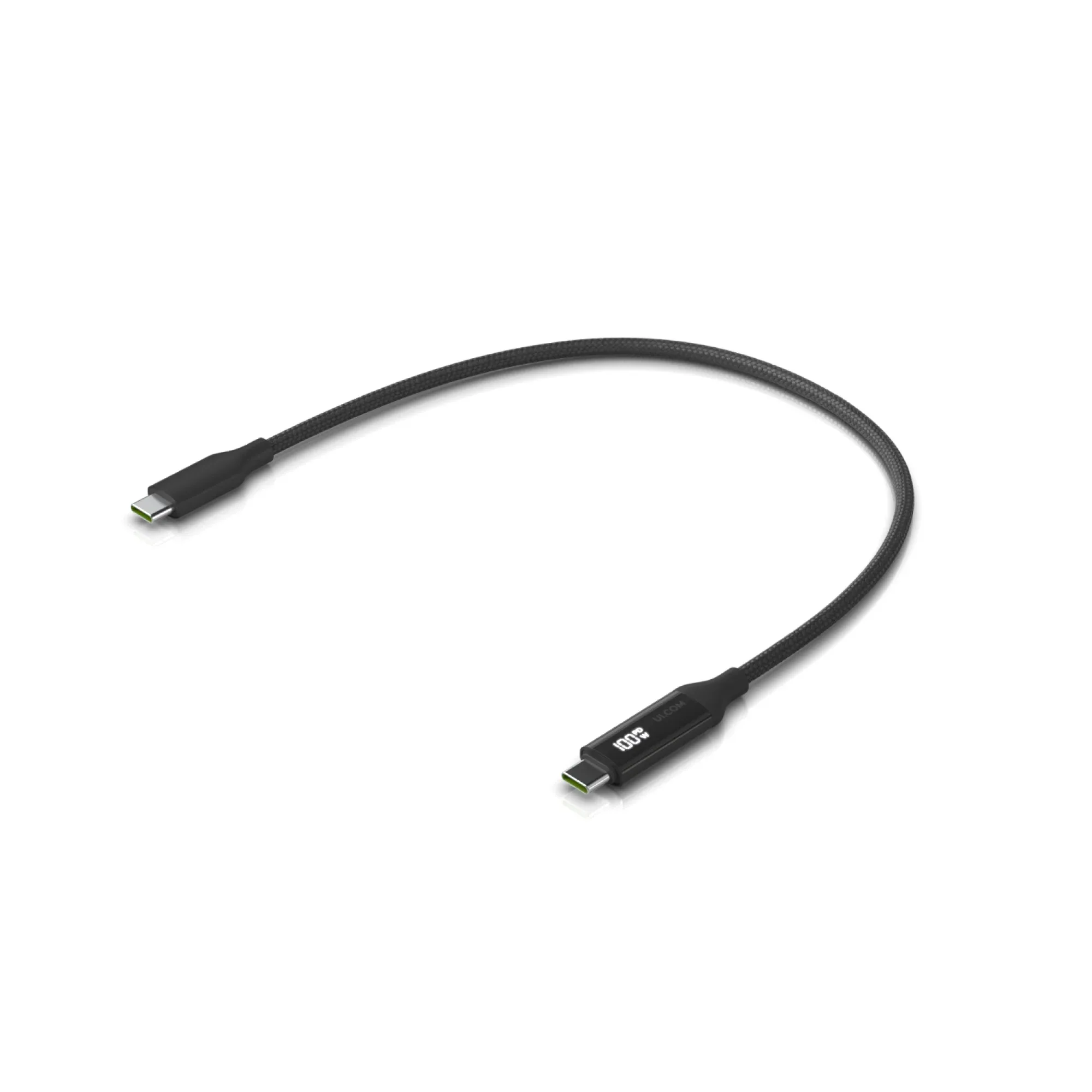 Ubiquiti UACC-Cable-USB-100W-1M-BK cabluri USB USB C Negru, Gri