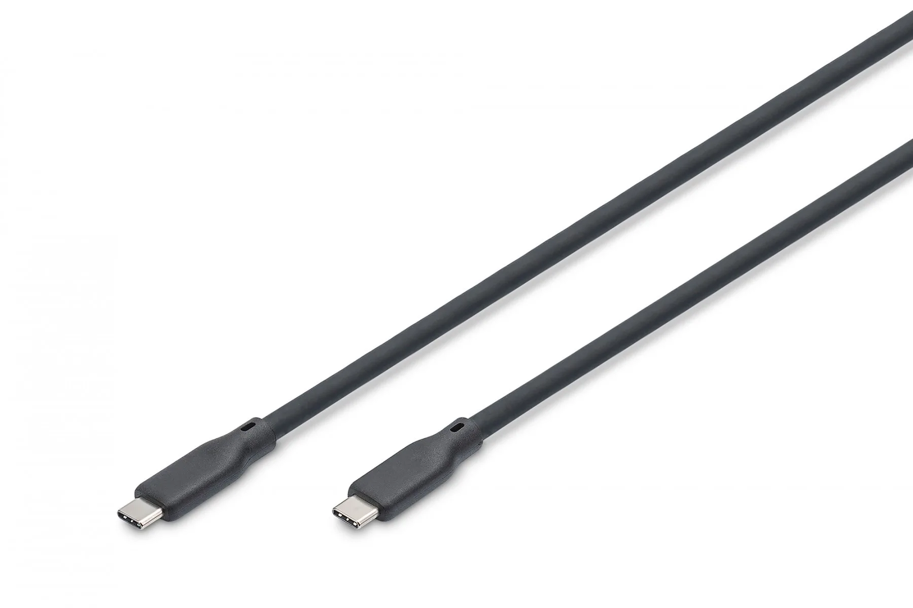 Cablu de conectare din silicon USB-C la USB-C, USB 3.2 Gen1 5G 4K60Hz 100W, 2m negru