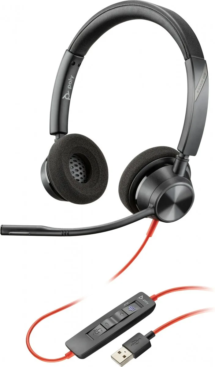 Poly Blackwire 3325 Microsoft Teams Certified USB-A Headset 76J21AA