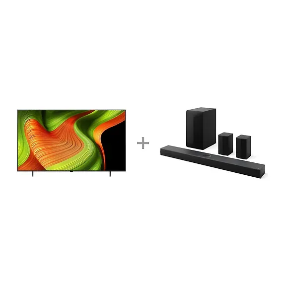 LG 65" OLED B5 – 4K TV + LG S70TR 5.1.1 Soundbar Dolby Atmos -tuotepaketti