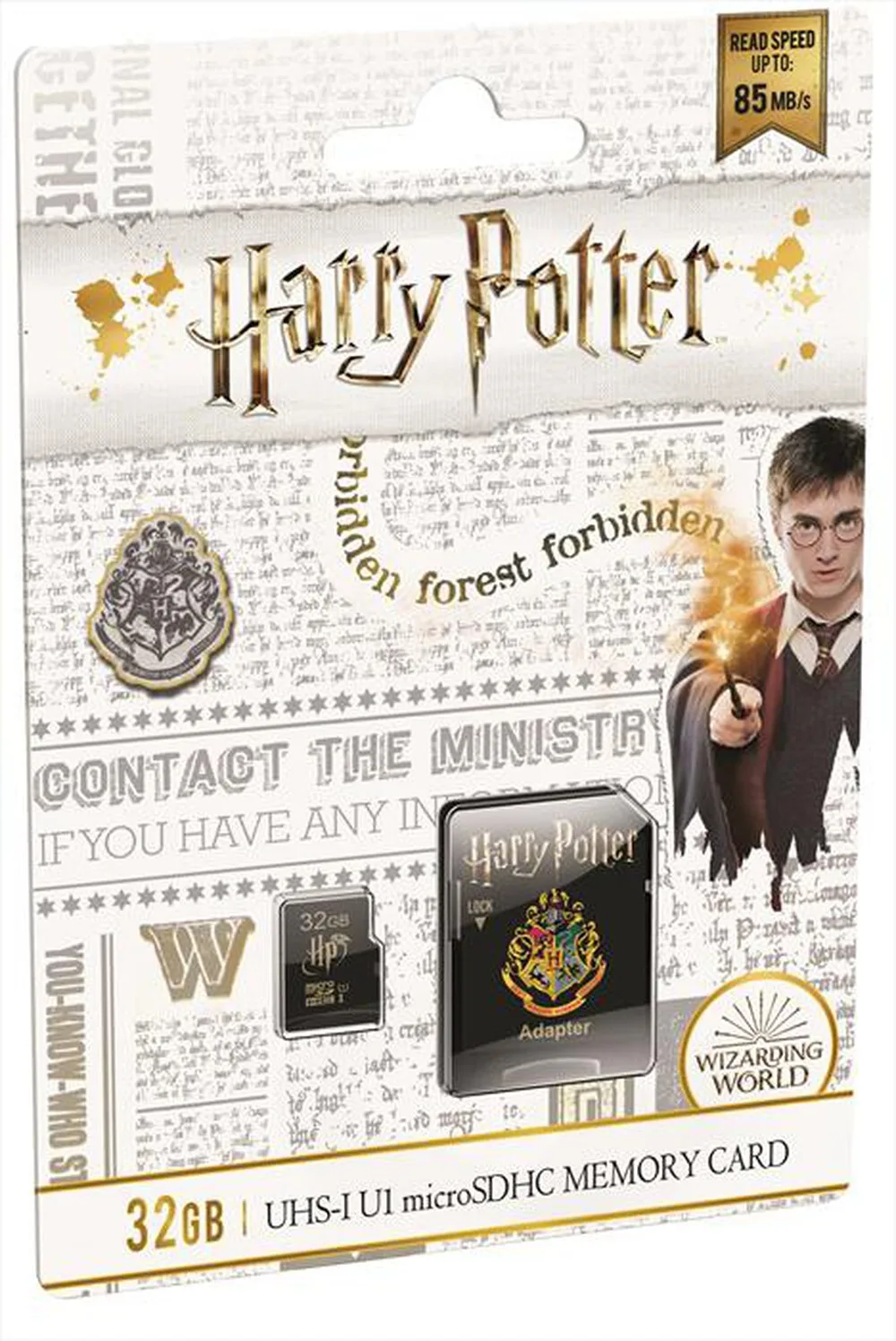 EMTEC - MICRO SDHC+ADATTATORE UHS-I U1 HOGWARTZ-Nero Hogwarts