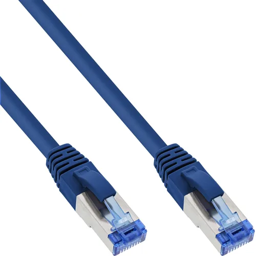 InLine Patch Cable S/FTP PiMF Cat.6A halogen free 500MHz blue 2m
