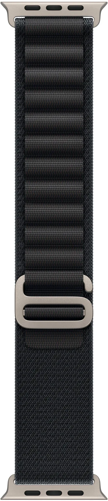Apple Watch 49mm Black Alpine Loop Small - Natural Titanium Finish