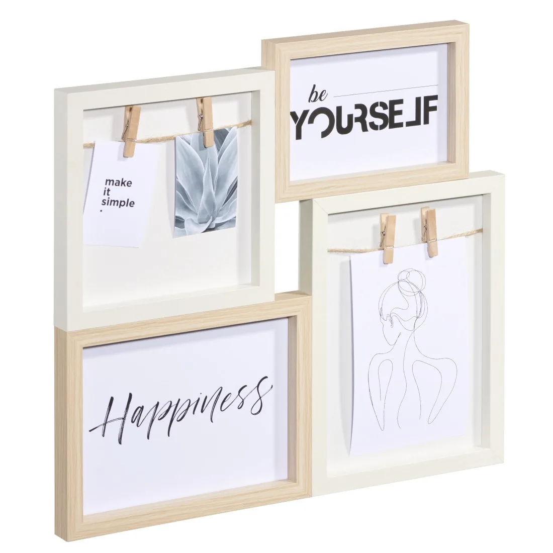 Hama Kiruna Multi picture frame Oak, White