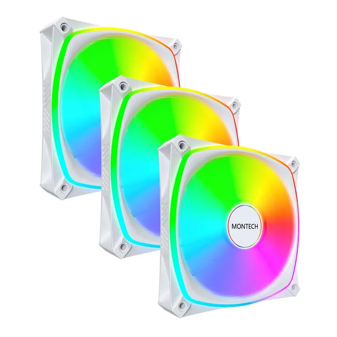 Montech RX120 PRO PWM Reverse ARGB 3Pack 120mm, bel ventilator