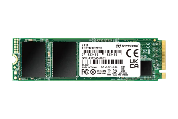 Transcend SSD 2TB M.2 MTE220S PCIe Gen3 x4 NVMe disk