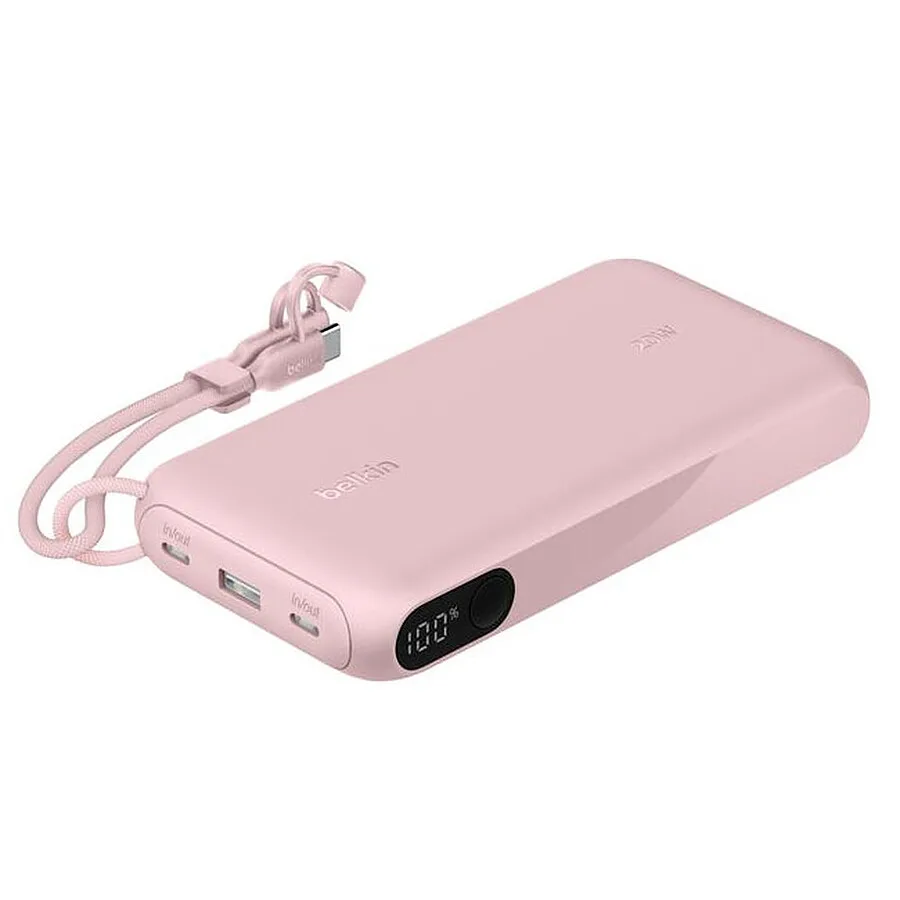 Belkin BoostCharge Powerbank 20K avec Ecran - Rose