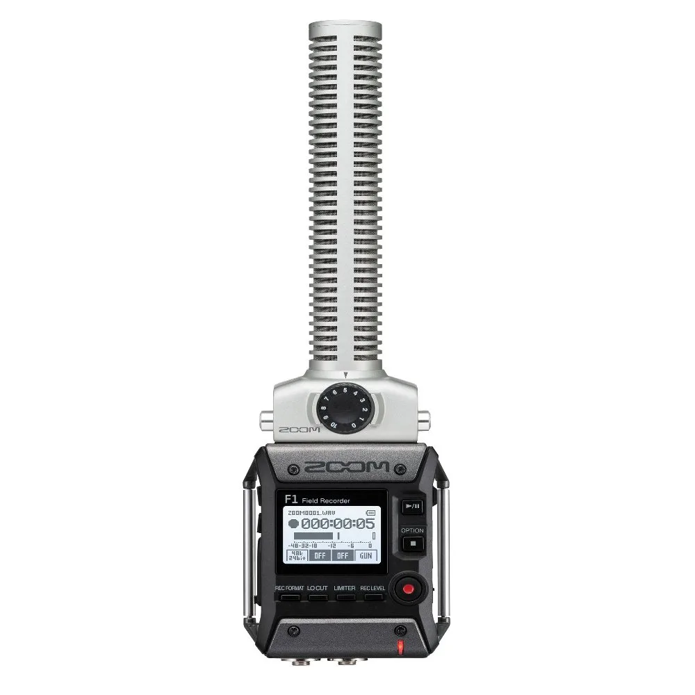 Digital recorder ZOOM F1-SP Field Recorder + microphone Shotgun black