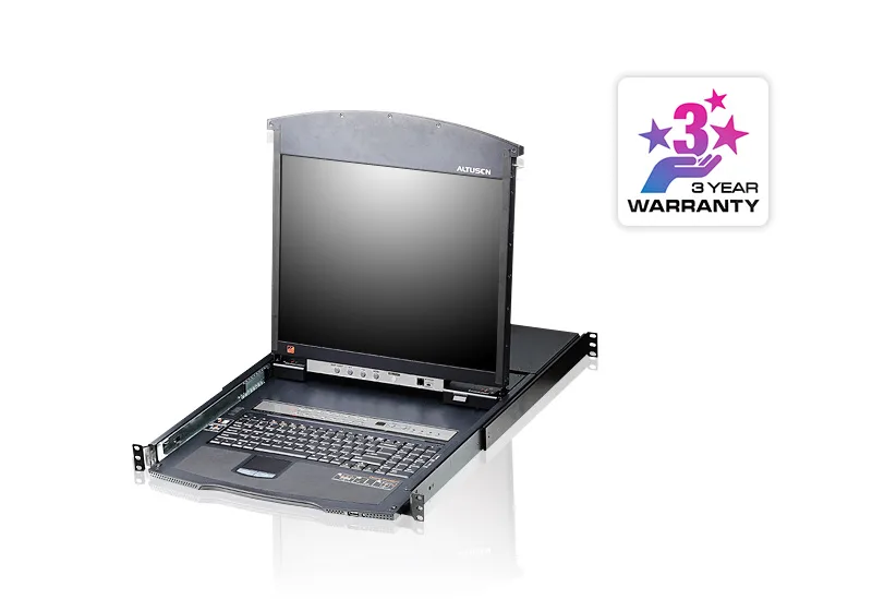 ATEN 8-Port 17" LCD CAT5e/6 KVM Switch (Dual Rail)
