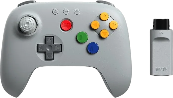 8BitDo 64 2.4G Controller - Grå